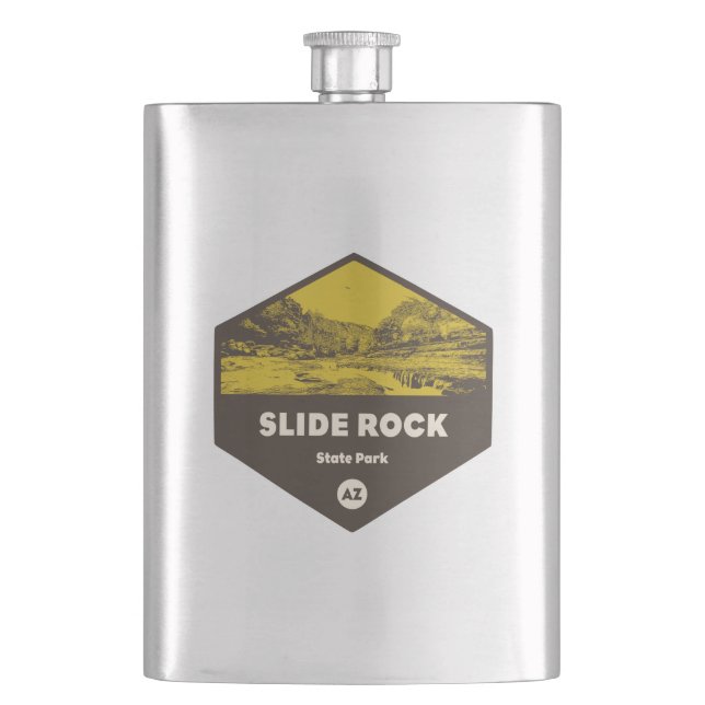 Slide Rock State Park Arizona Hip Flask (Front)