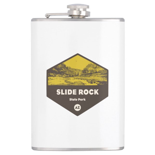 Slide Rock State Park Arizona Hip Flask (Front)
