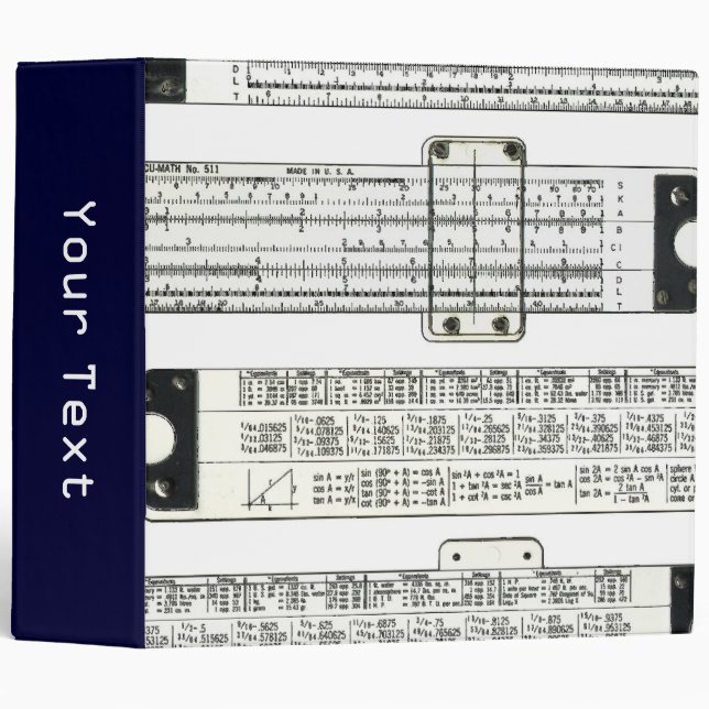 Slide Rule Binder (Front/Spine)