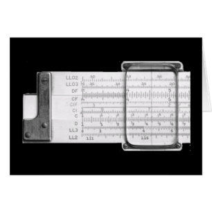 Slide Rule Blank Card
