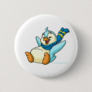 Sliding blue Bruce 2 Inch Round Button