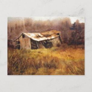 "Sliding Down" Country Roads Postcard