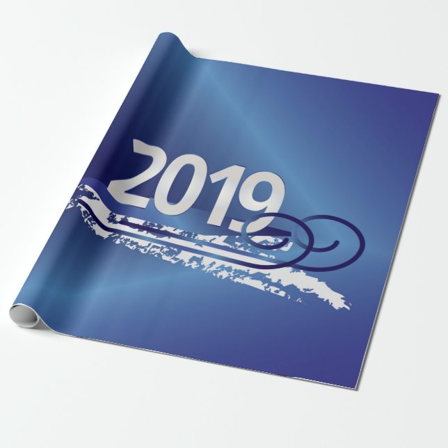 sliding in 2019 wrapping paper (Unrolled)