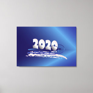 sliding in 2020 canvas print