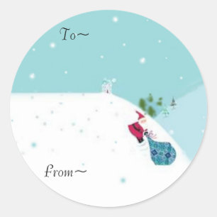 Sliding Santa tags
