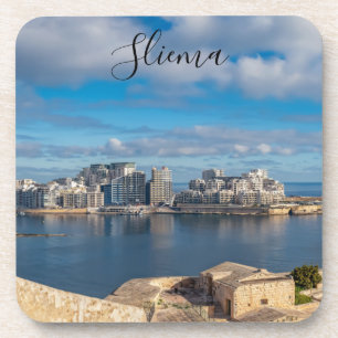 Sliema harbour and skyscrapers in Malta Coaster