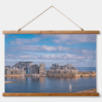 Sliema harbour and skyscrapers in Malta