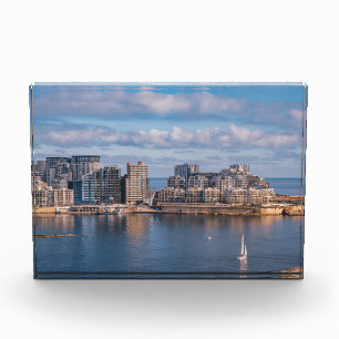 Sliema harbour and skyscrapers in Malta Photo Block