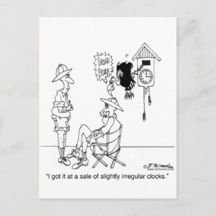 Slightly Irregular Cuckoo Clock Postcard