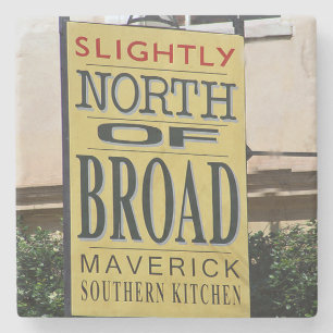 Slightly North Of Broad, SNOB Charleston Stone Coaster