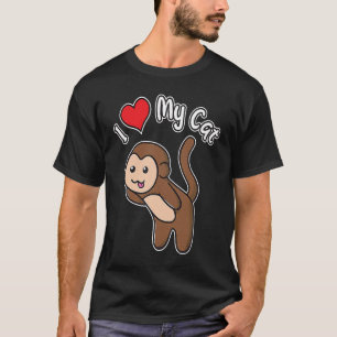 Slightly Wrong I Love My Cat  Kitten Cat T-Shirt