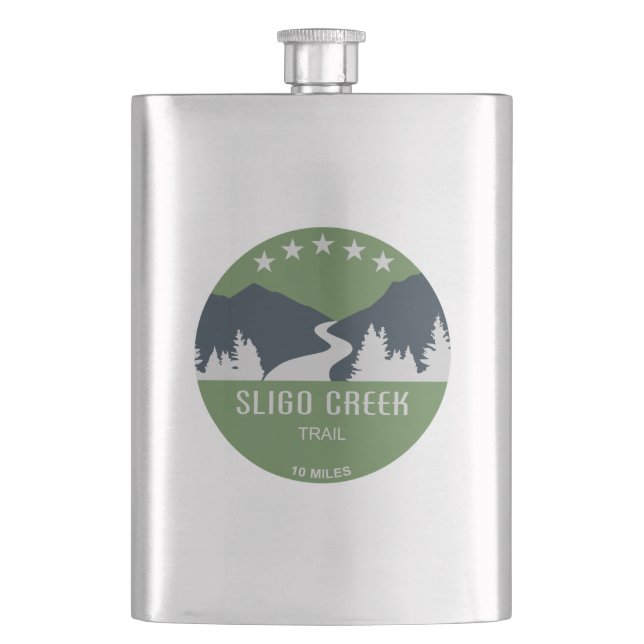Sligo Creek Trail Hip Flask (Front)