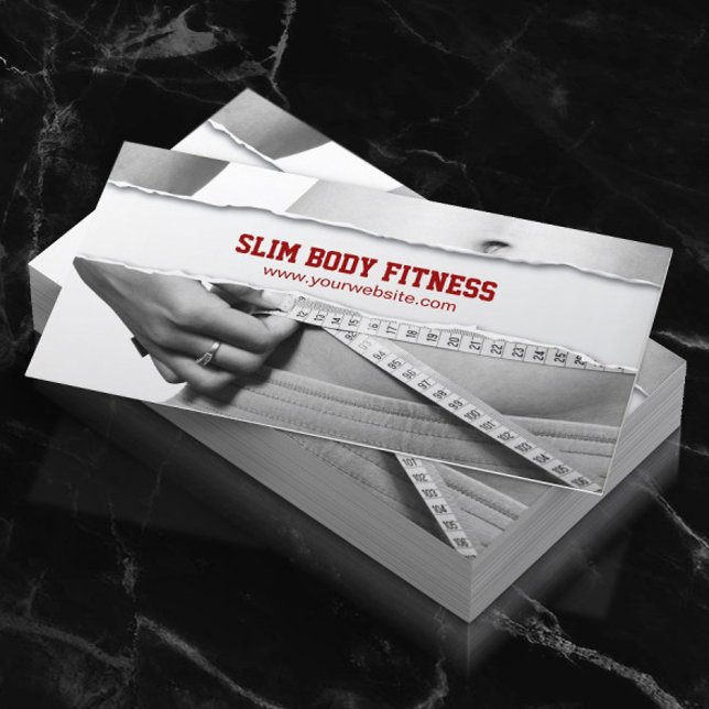 Slim Body Fitness Business Card (Creator Uploaded)