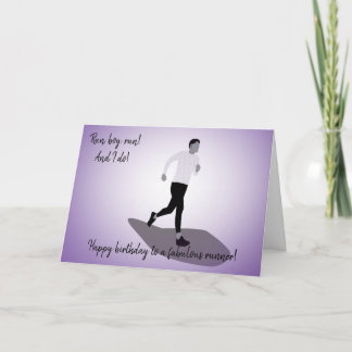 Slim Boy Runner Birthday Card