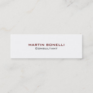 Slim Clean noir blanc rouge Carte de visite standa