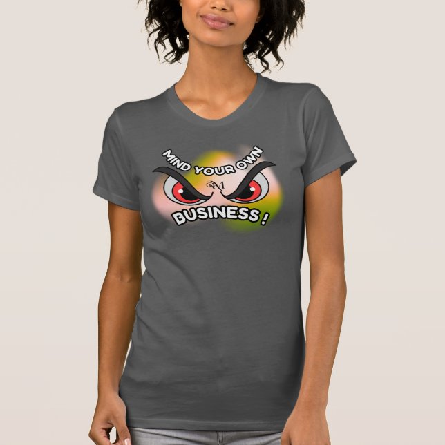 Slim Fit Tee : Mind Your Own (asphalt) (Front)