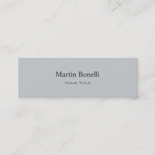 Slim Grey mince Double Carte de visite tendance