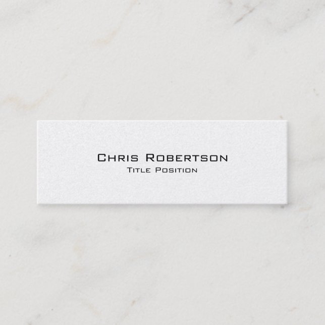Slim Modern Trendy Charming Business Card (Front)