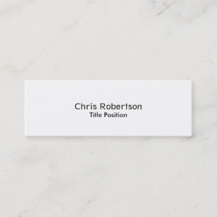 Slim Modern Trendy Stylish Business Card