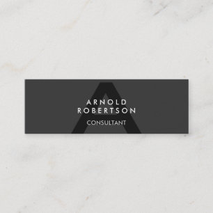 Slim Monogram Grey Carte de visite tendance