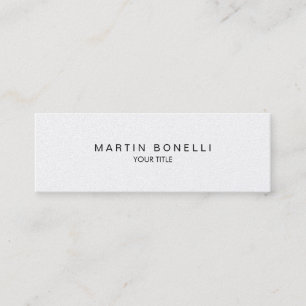 Slim Professional Modern Trendy Mini Business Card