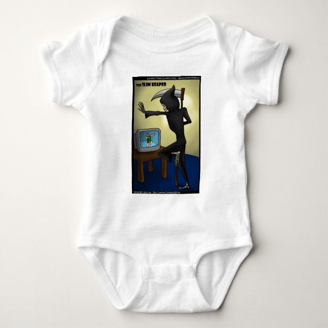 Slim Reaper Funny Gifts Cards & Tees (Front)