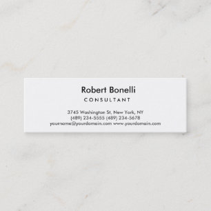 Slim Skinny Plain Moderne Consultant Carte de visi
