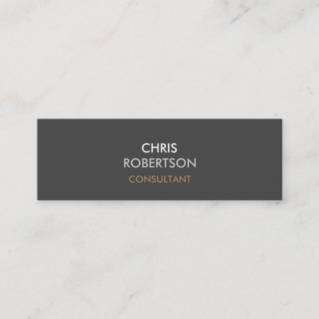 Slim tendance Grey Attractif Carte de visite (Devant)