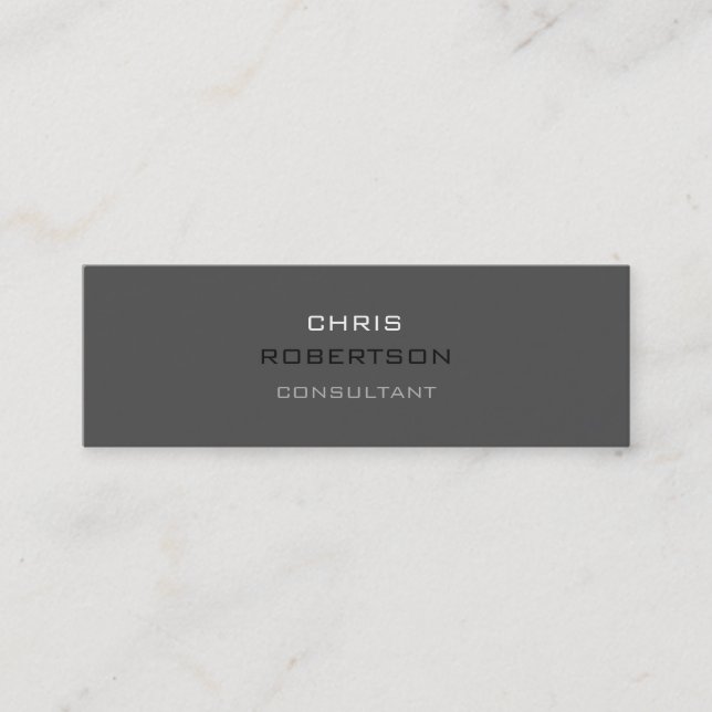 Slim tendance Grey Attractif Carte de visite (Devant)