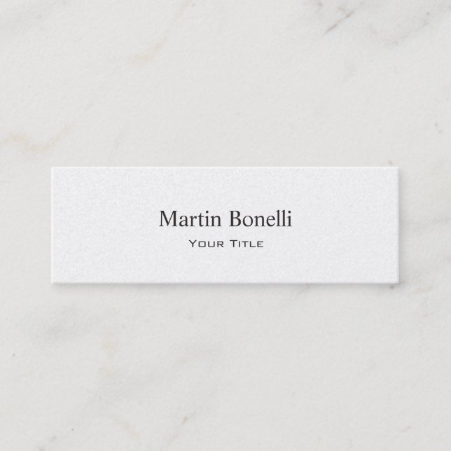 Slim Trendy Personalize Business Card (Front)