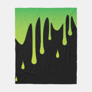 Slime dripping fleece blanket