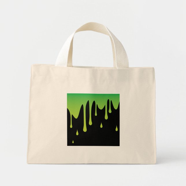 Slime dripping mini tote bag (Front)