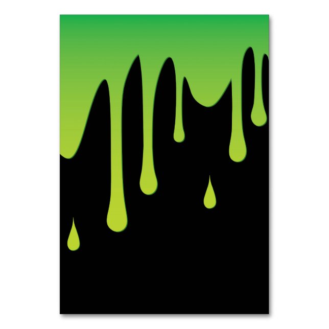 Slime dripping table number (Front)