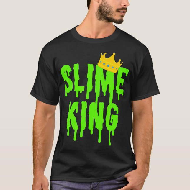 Slime King Shirt Men Boys  Green Slime Gift  Slime (Front)