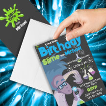 Slime Making Birthday Party Invitation