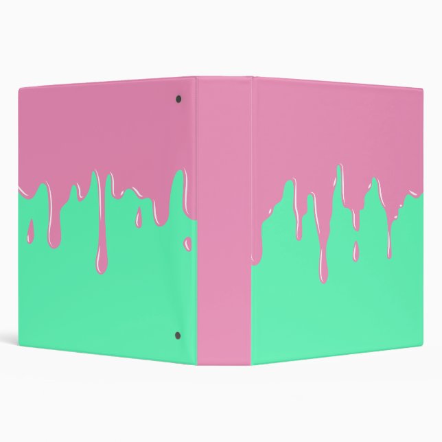 Slime Pink and Mint Melting Binder (Background)