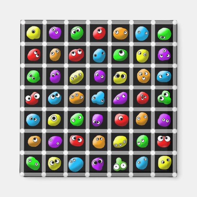 Slime Pop ! Aimant à grille mince (Devant)