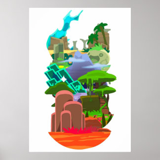 slime rancher areas  poster