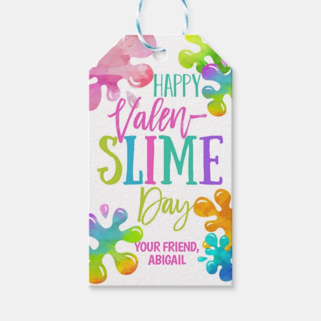 Slime Valentine Favour Tag (Front)