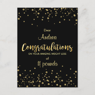 Slimming Club Success Weight Loss Certificate Postcard