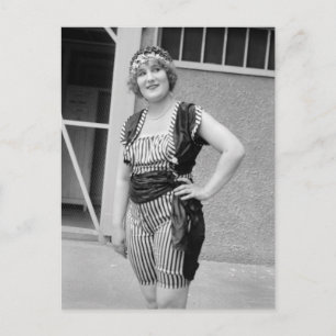 Slimming Stripes, 1920s Postcard
