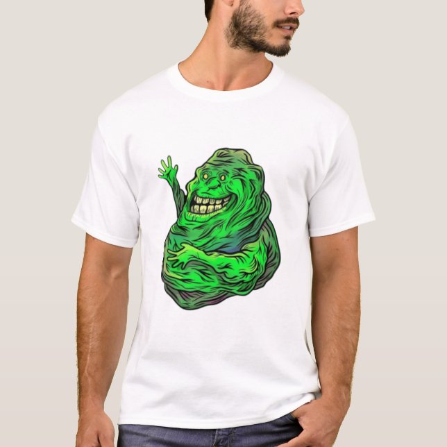 Slimy Green Ghost! T-Shirt (Front)