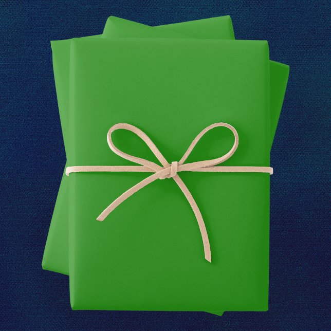 Slimy Green Solid Colour Wrapping Paper Sheet (Creator Uploaded)