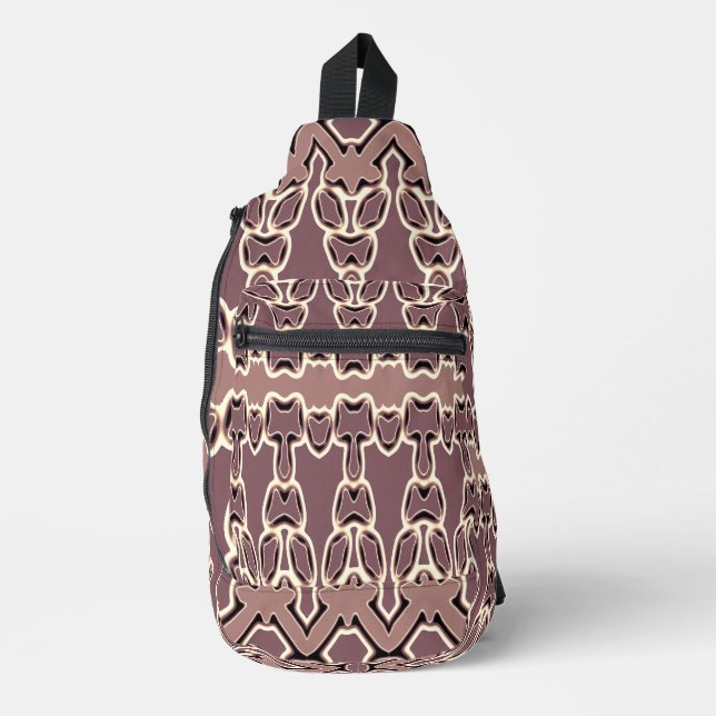 Sling Bag, A Retro brown colour classic design   Bag (Front)