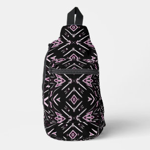 Sling Bag, Black colour seamless classic design Bag