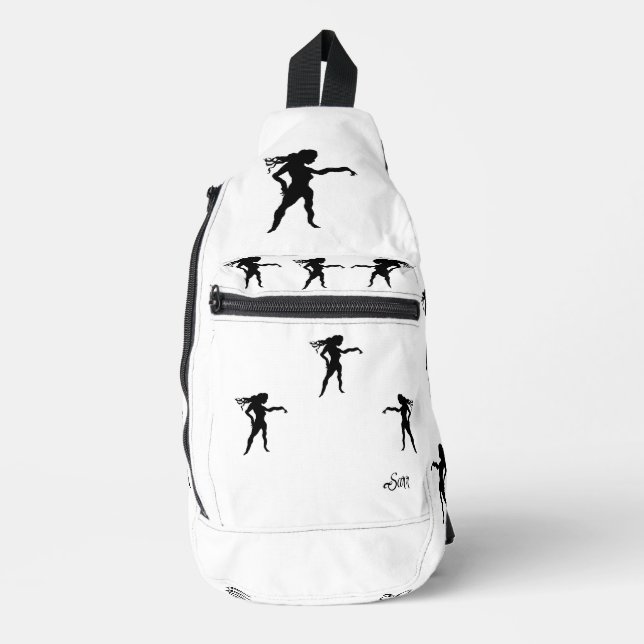 Sling Bag: Duffel Bag  Woman Power . (Front)