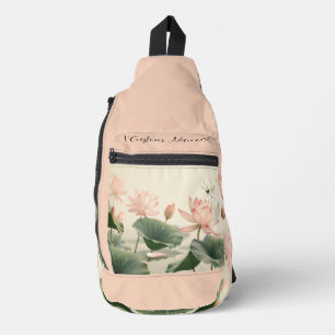 Sling Duffel - Dragonfly in Pink Sling Bag