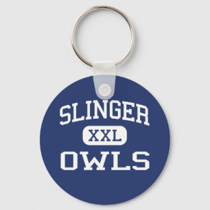Slinger - Owls - High School - Slinger Wisconsin Keychain