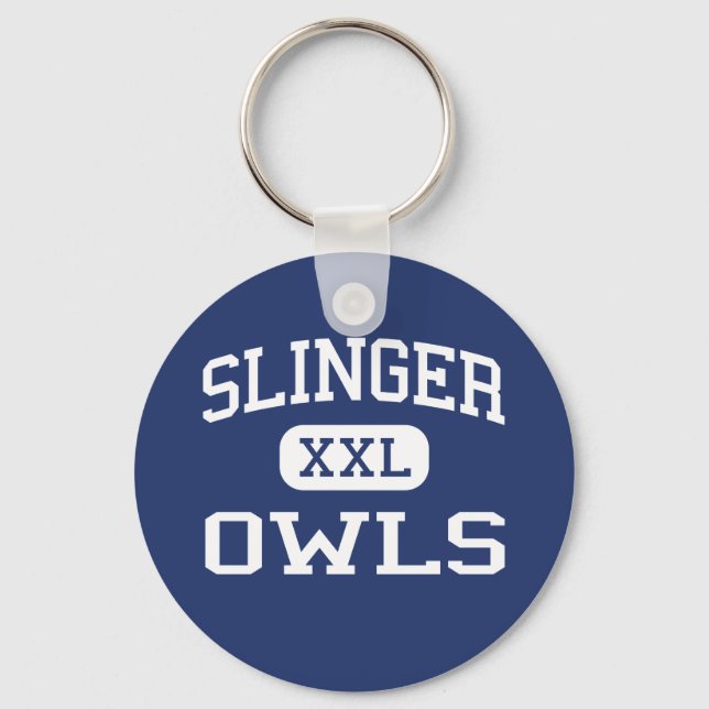 Slinger - Owls - High School - Slinger Wisconsin Keychain (Front)
