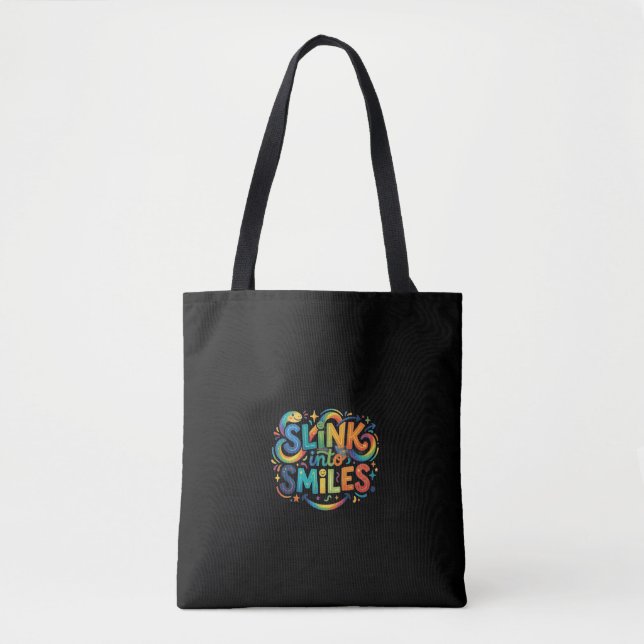 Slink into Smiles Tote Bag (Front)